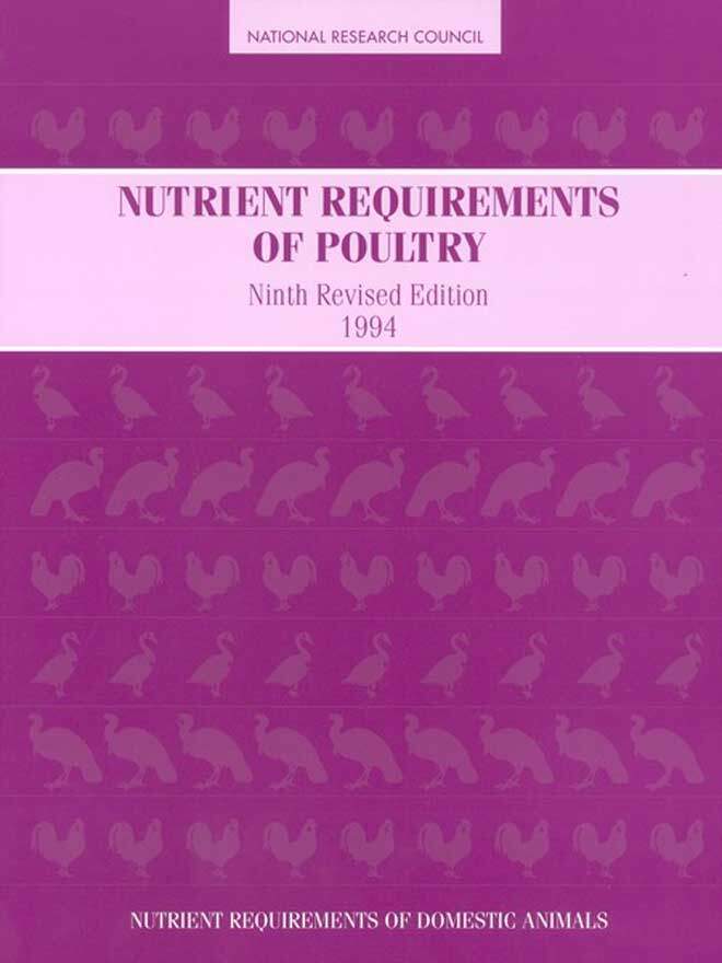 Nutrient Requirements of Poultry, 9th Revised Edition