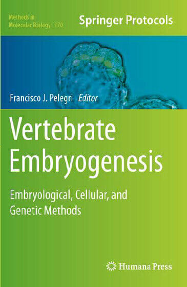 Vertebrate Embryogenesis Embryological, Cellular, and Genetic Methods