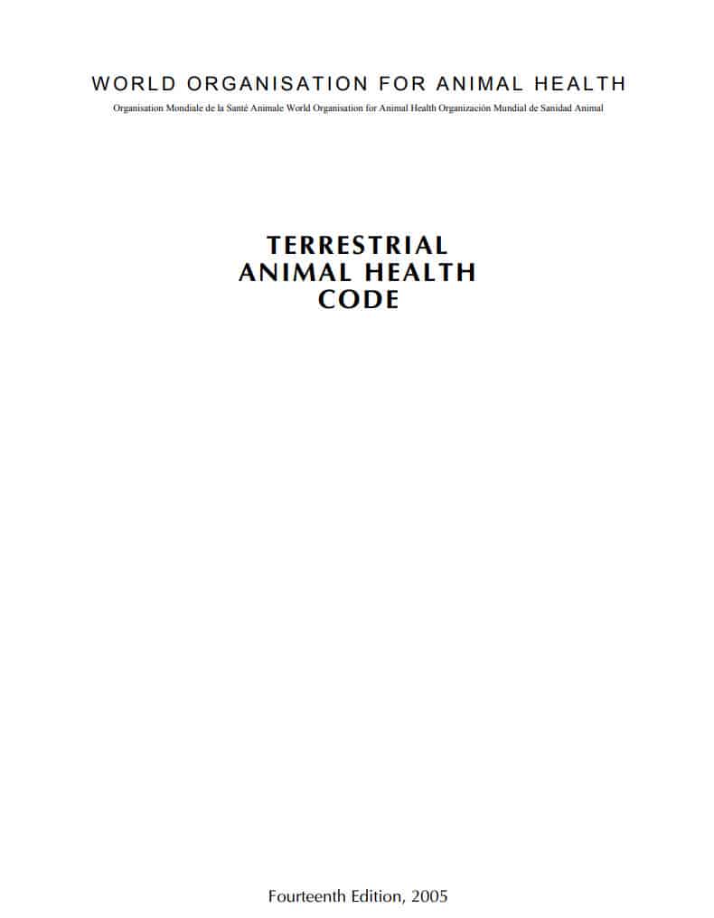 Terrestrial Animal Health Code Pdf Download