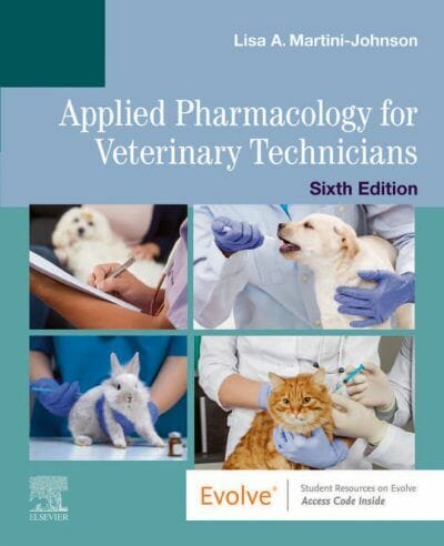 Applied Pharmacology for Veterinary Technicians, 6th Editio PDF, books for vet techs, vet tech books