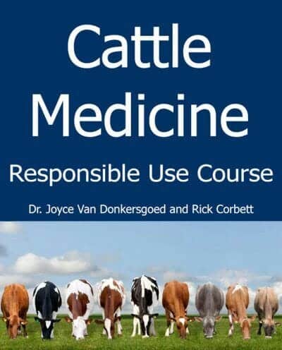 Cattle Medicine Responsible Use Course PDF By Joyce Van Donkersgoed, Rick Corbett