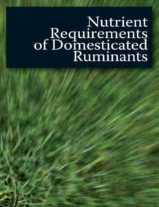 Nutrient Requirements of Domesticated Ruminants