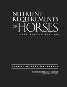 Nutrient Requirements of Horses 6th Revised Edition Nutrient Requirements of Horses 6th Revised Edition