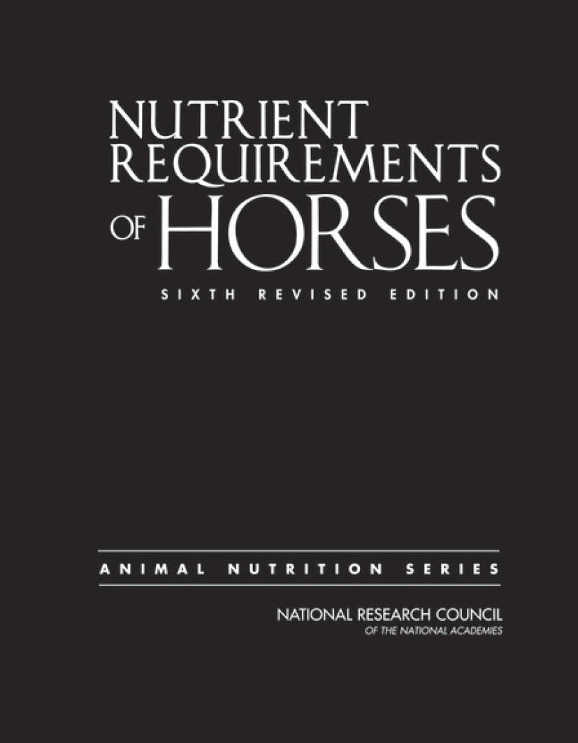 Nutrient Requirements Of Horses Pdf Download