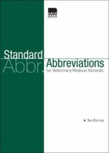 Standard Veterinary Abbreviations For Veterinary Medical Records 3rd Edition PDF