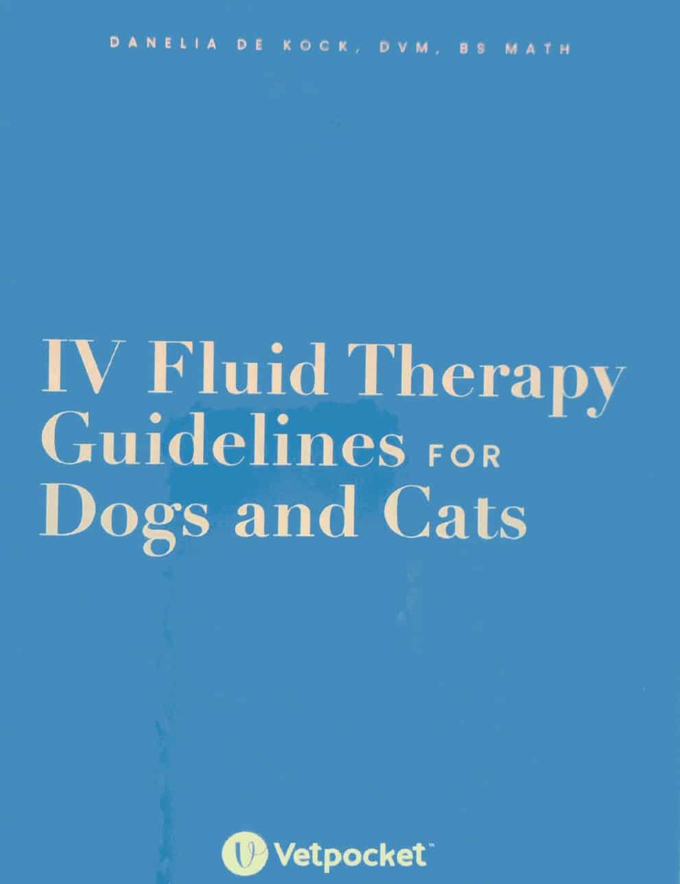 Vetpocket Iv Fluid Therapy Guidelines For Dogs And Cats