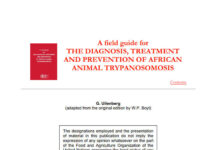 A Field Guide for the Diagnosis , Treatment and Control of African Animal Trypanosomosis
